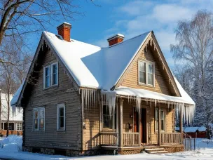 О мерах безопасности при сходе снега с крыш