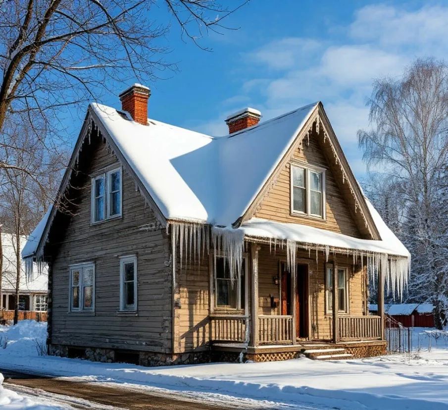 О мерах безопасности при сходе снега с крыш