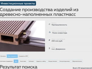 Витрина инвестпроектов доработана на инвестиционном портале Нижегородской области