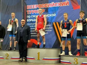 Поздравляем Семенова Павла с блестящей победой на Всероссийском турнире по греко-римской борьбе «Сила России»
