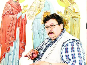У истоков возрождения русской школы иконописи. Светлой памяти кулебачанина, выдающегося русского иконописца  Анатолия Валерьевича Алёшина