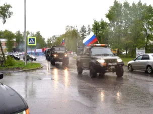 В Кулебаках состоялся традиционный автопробег "Помним, чтим, гордимся!", посвящённый 79 годовщине Победы советского народа в ВОВ и поддержке российских войск в борьбе с неонацизмом и фашизмом на Украине