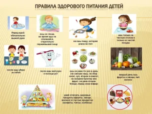 Правила здорового питания детей