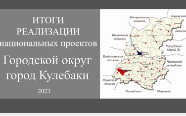 Отчет о реализации национальных проектов на территории городского округа город Кулебаки Нижегородской области за 2023 год