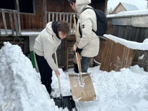 Активисты Кулебакского отделения «Молодой Гвардии» приняли участие в ежегодной акции «Снежный десант»