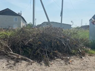 Не складируйте сухие ветки возле контейнерной площадки!