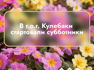 С наступлением тепла в городском округе город Кулебаки стартовали весенние субботники