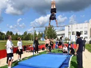 В Кулебаках открылась площадка по воркауту