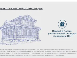 Раздел об инвестиционных проектах в сфере ОКН запущен на инвестпортале Нижегородской области