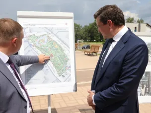 Губернатор Нижегородской области Глеб Никитин посетил с рабочим визитом Кулебаки.