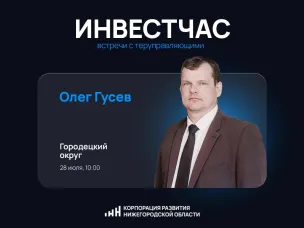 Инвестиционный час пройдет в Городецком округе в июле