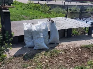 «Спасибо за чистый берег!» - привели в порядок «Старый пруд» у Автостанции