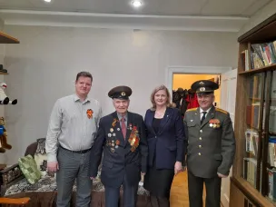 Поздравили ветеранов Великой Отечественной войны с Днем Победы