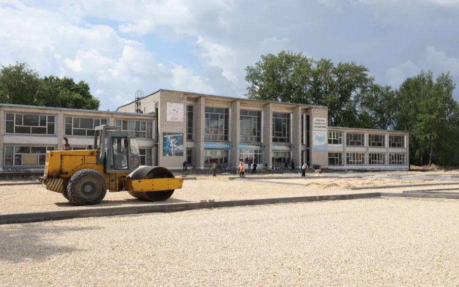 Продолжается благоустройство общественного пространства – площадь Ленина в Кулебаках (2-й этап)