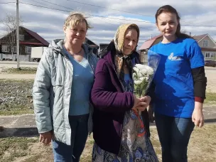 Волонтеры культуры поздравили с Днем рождения Марию Ивановну Конкину