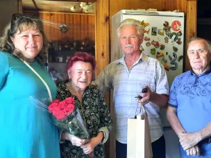 Поздравили А.А.Петунину с Юбилеем!