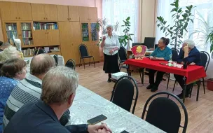 Ветераны комсомола во главе с Александром Тимаковым принимали Ленинский зачет у Галины Николаевны Кудашовой по случаю ее юбилея