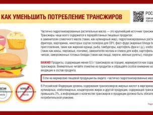 О рекомендациях как сократить потребление трансжиров в питании