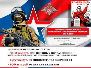 Служба по контракту - дело для настоящих мужчин!