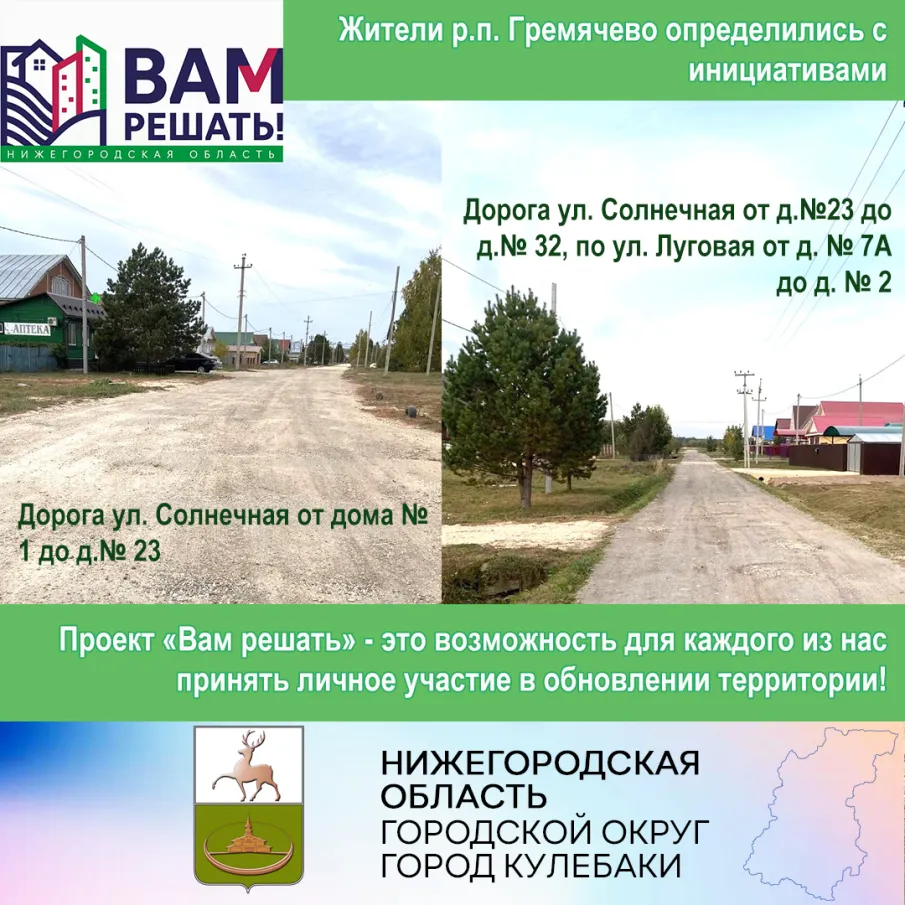 Жители р.п. Гремячево определились с инициативами для участия в конкурсном отборе проектов инициативного бюджетирования "Вам решать".